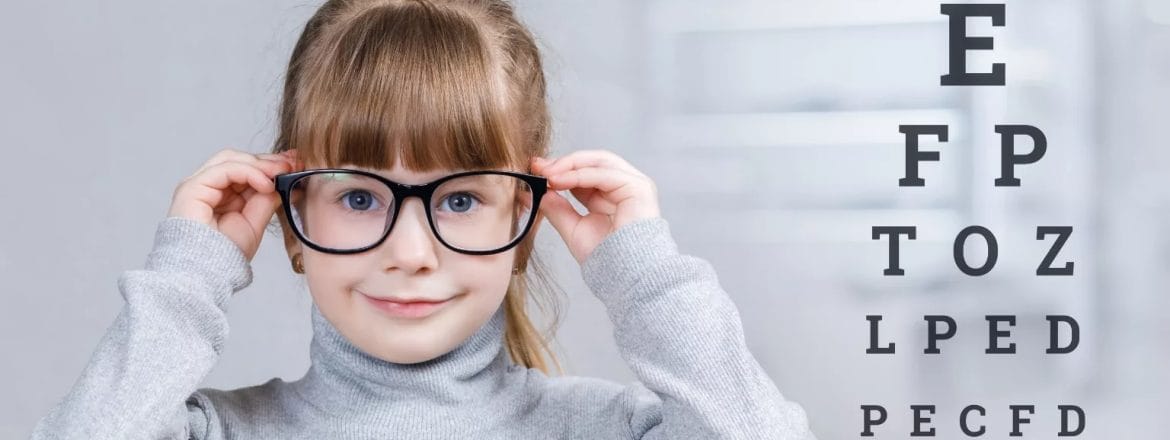 Young child wearing MiSight 1 Day Contact Lenses