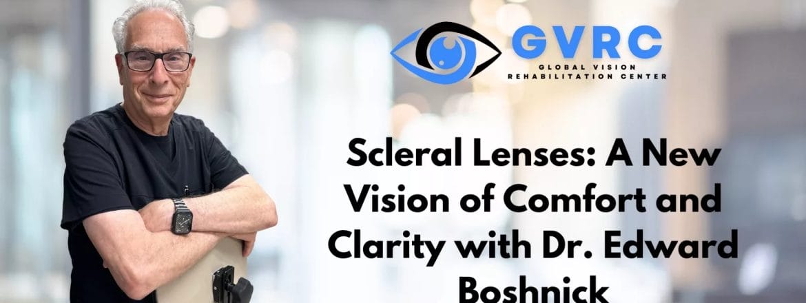 Dr. Edward Boshnick fitting scleral lenses at Eye Freedom